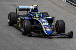 Lando Norris, Carlin, with a broken front wing