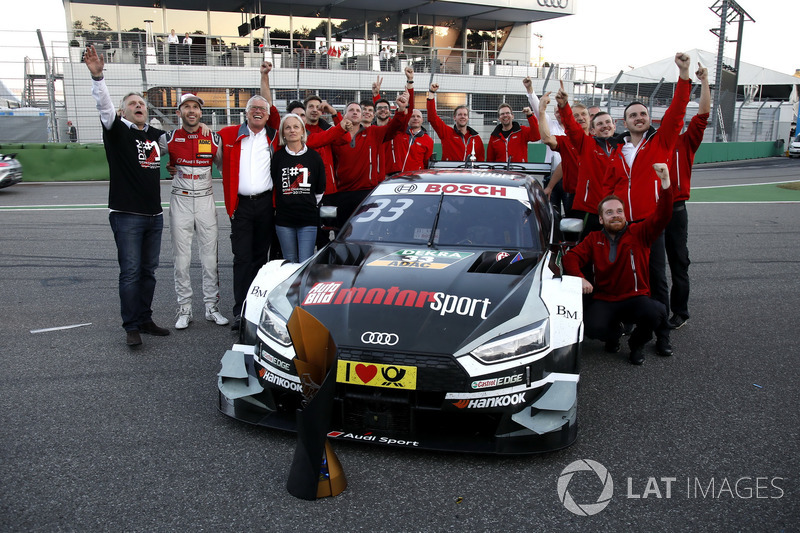 René Rast, Audi Sport Team Rosberg, Audi RS 5 DTM celebrate with the team