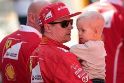 Kimi Raikkonen, Ferrari con su hijo Robin
