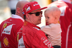 Kimi Raikkonen, Ferrari con su hijo Robin