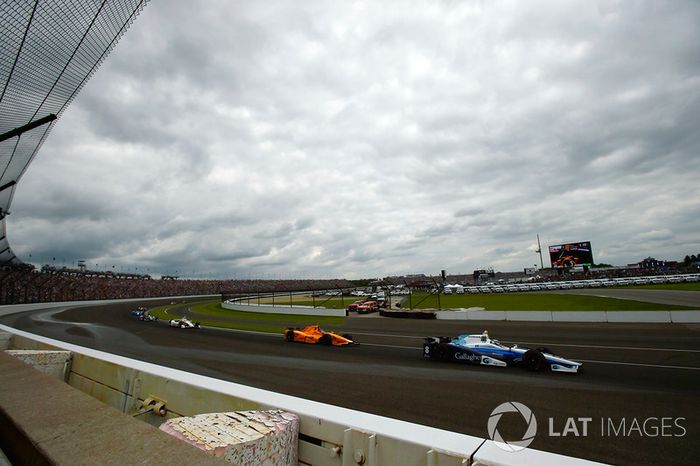 Max Chilton, Chip Ganassi Racing Honda, Fernando Alonso, Andretti Autosport Honda