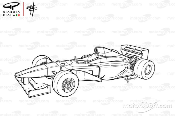 Vista del Williams FW19 1997
