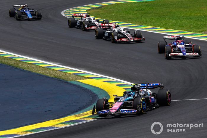 Pierre Gasly, Alpine A524, Liam Lawson, RB F1 Team VCARB 01, Nico Hulkenberg, Haas VF-24, Oliver Bearman, Haas VF-24.