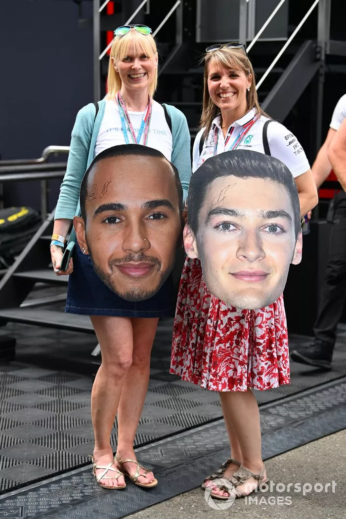 Fans de Lewis Hamilton, Mercedes-AMG, George Russell, Mercedes-AMG