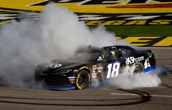 Kyle Busch, Joe Gibbs Racing, Toyota Supra Extreme Concepts/iK9 celebrates his win