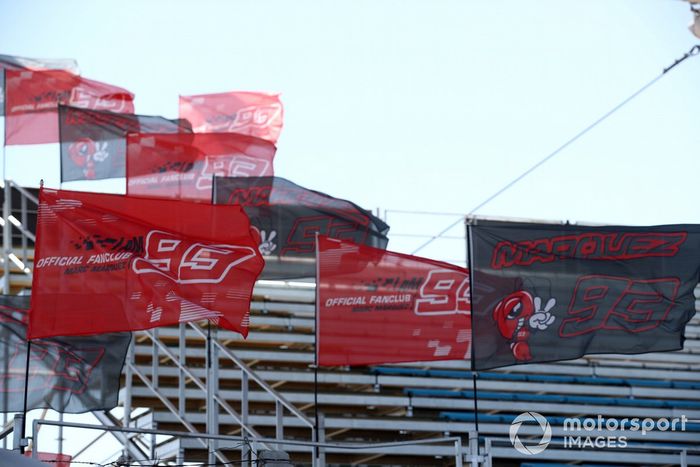 Marc Márquez, tribuna del equipo Repsol Honda