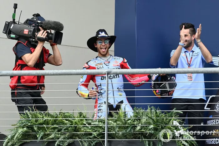 Podio: ganador Enea Bastianini, Gresini Racing