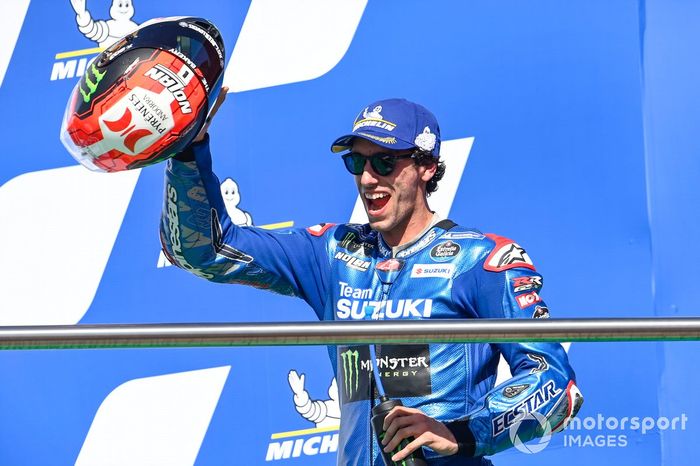 Podio: tercer lugar Alex Rins, Team Suzuki MotoGP