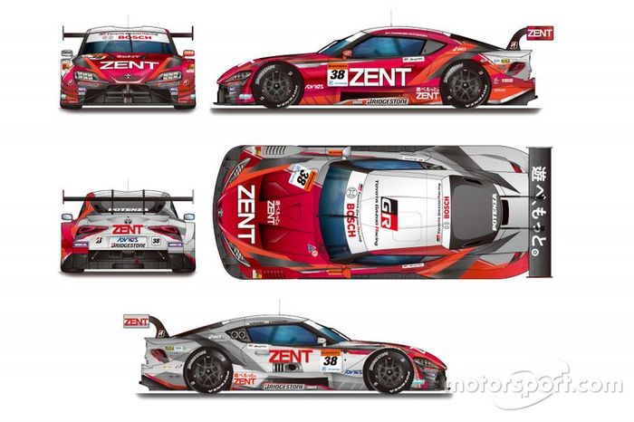 新品未開封 ZENT CERUMO GR Supra 2023 ゼント スープラ No.38 ZENT CERUMO GR Supra | GT500 チーム&ドライバー 2023
