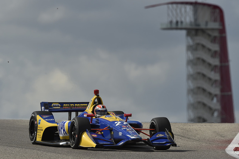 Alexander Rossi testing his Andretti Autosport-Honda at Circuit of The Americas last fall.  