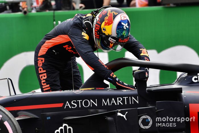 Daniel Ricciardo, Red Bull Racing en parc ferme 