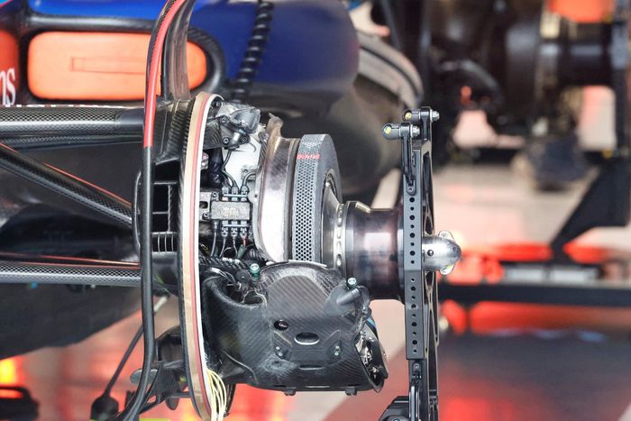 Detalle del tambor de freno del Williams FW45