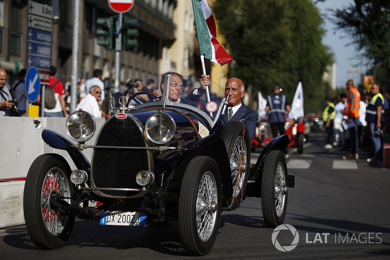 Angelo Sticchi Damiani,Presidente ACi su una Bugatti storica