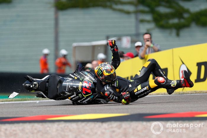 Marco Bezzecchi, accidente del VR46 Racing Team