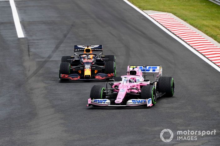 Lance Stroll, Racing Point RP20, Max Verstappen, Red Bull Racing RB16