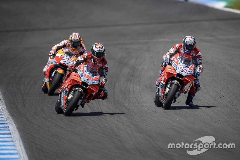 El asfalto de Jerez durante el GP de España 2018