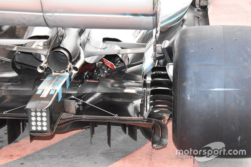 Mercedes-AMG F1 W09 diffuser detail