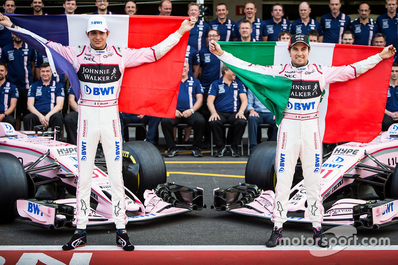 Esteban Ocon, Sahara Force India F1, Sergio Pérez, Sahara Force India F1