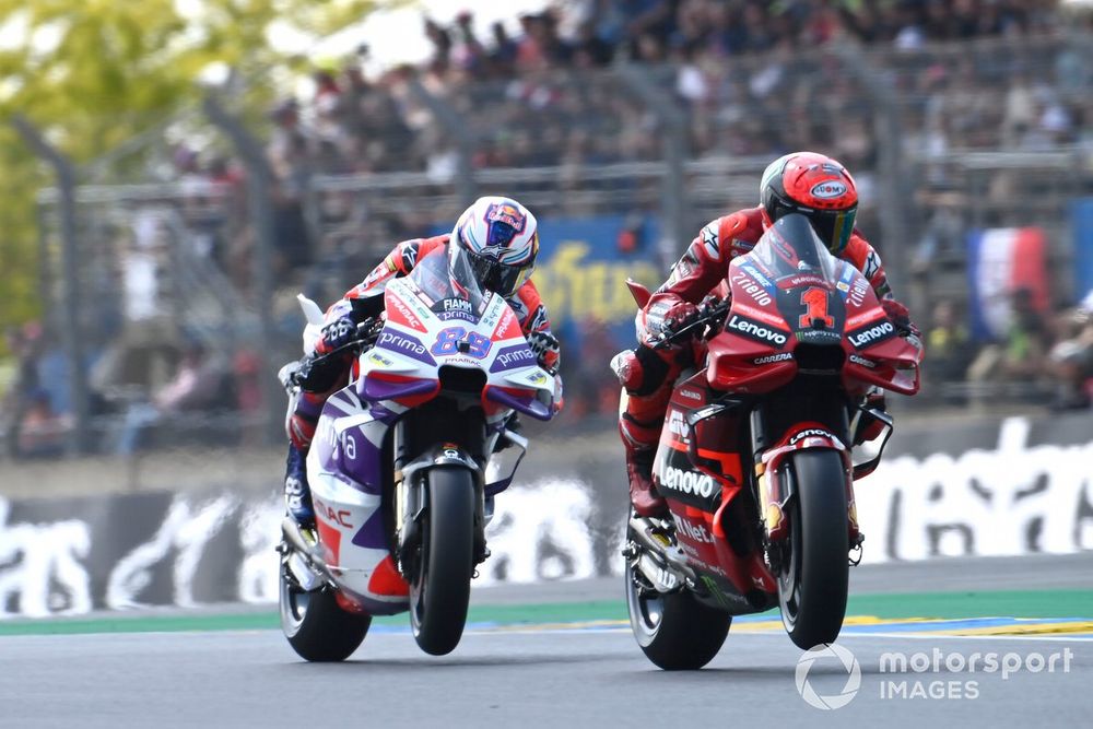 Bagnaia ultimately lost out to Jorge Martin in the Le Mans sprint, but picked up solid points once more