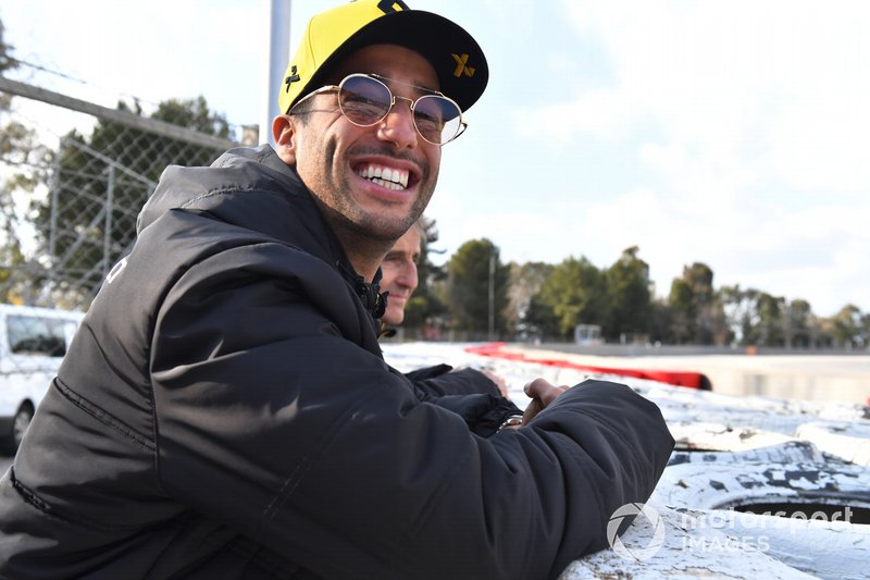 Daniel Ricciardo, Renault F1 Team ve Alain Prost, Renault F1 Team Danışmanı