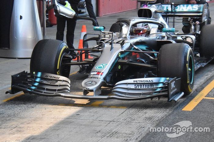 Detalle del Mercedes AMG F1 