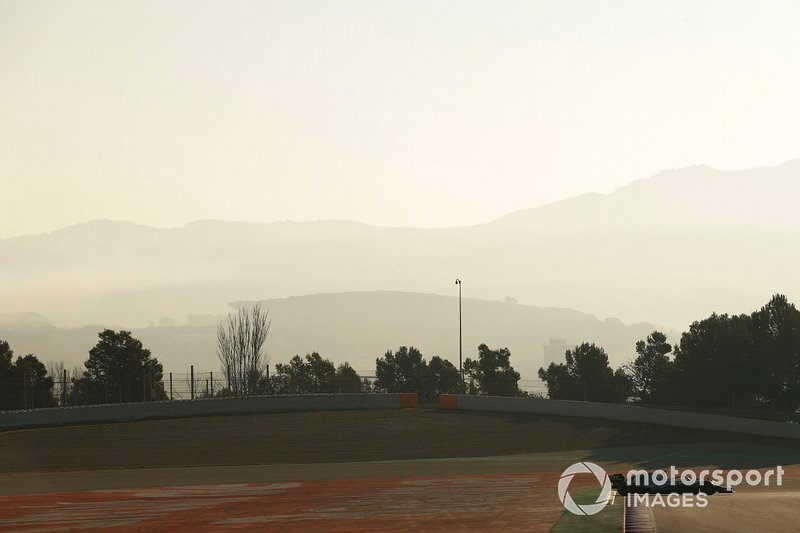 Lewis Hamilton, Mercedes-AMG F1 W10 en tête-à-queue
