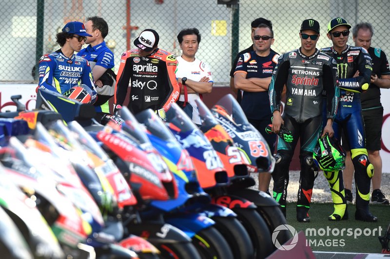 Валентино Россі, Yamaha Factory Racing, Франко Морбіделлі, Petronas Yamaha SRT, Франческо Баньяя, Pramac Racing