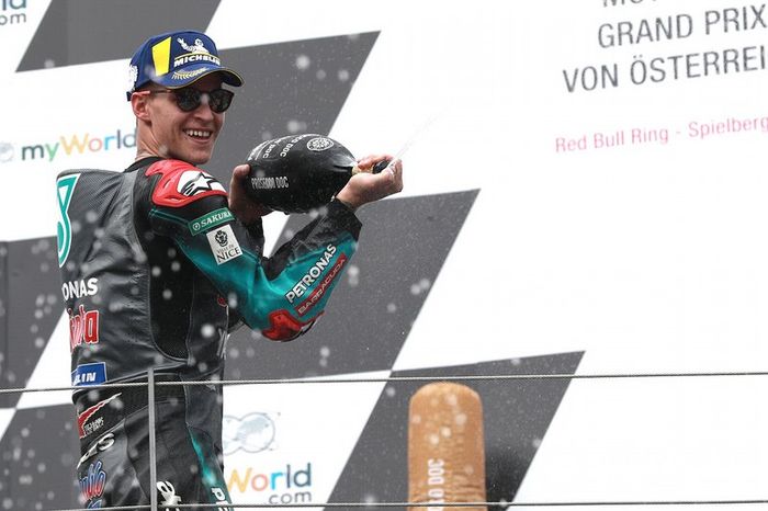 Podio: tercer lugar Fabio Quartararo, Petronas Yamaha SRT