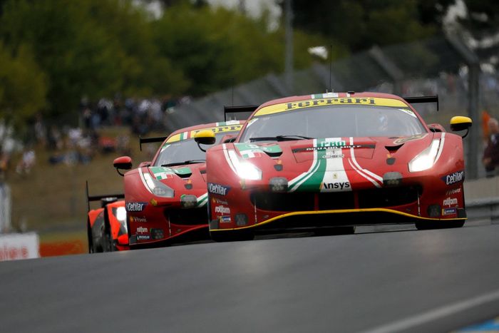 #52 AF Corse Ferrari 488 GTE EVO LMGTE Pro, Daniel Serra, Miguel Molina, Davide Rigon  #51 AF Corse Ferrari 488 GTE EVO LMGTE Pro, Alessandro Pier Guidi, James Calado, CÙme Ledogar