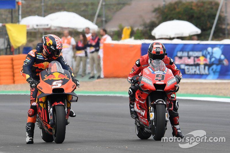 Johann Zarco, Red Bull KTM Factory Racing, Danilo Petrucci, Ducati Team