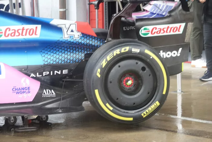 Detalle del Alpine A522