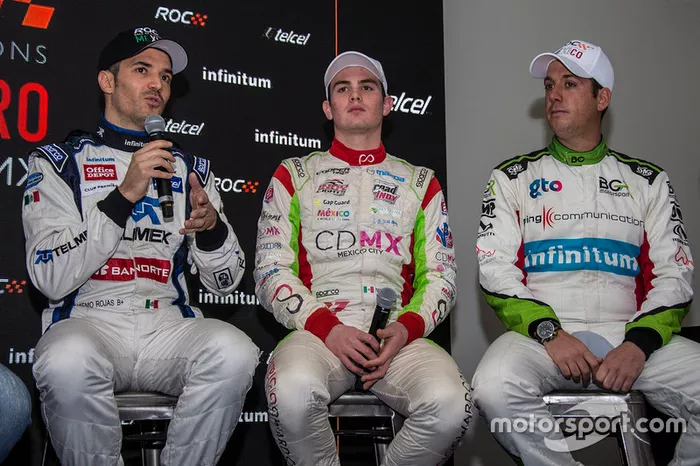 Memo Rojas, Patricio O'Ward y Benito Guerra RoC