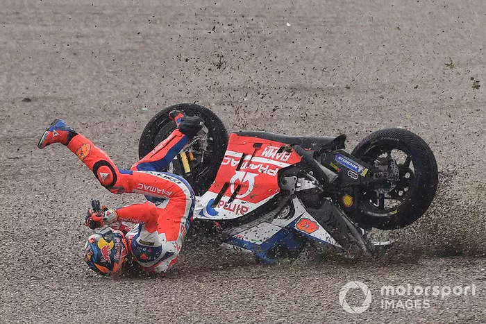 Jack Miller, Pramac Racing, caída