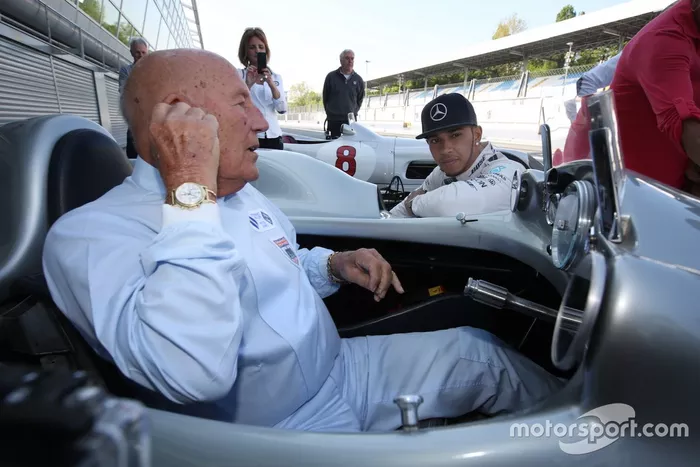 Lewis Hamilton et Sir Stirling Moss à Monza 
