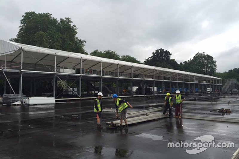 Konstruksi Sirkuit London ePrix