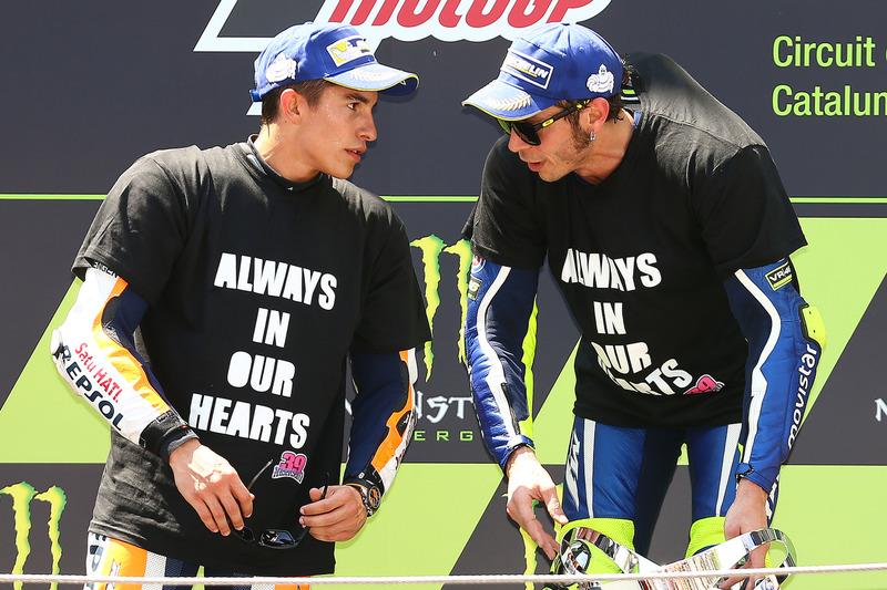 1. Valentino Rossi, 2. Marc Marquez