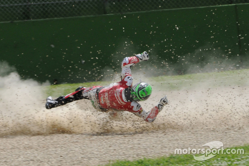 Аварія Юджина Лаверті, Milwaukee Aprilia World Superbike Team