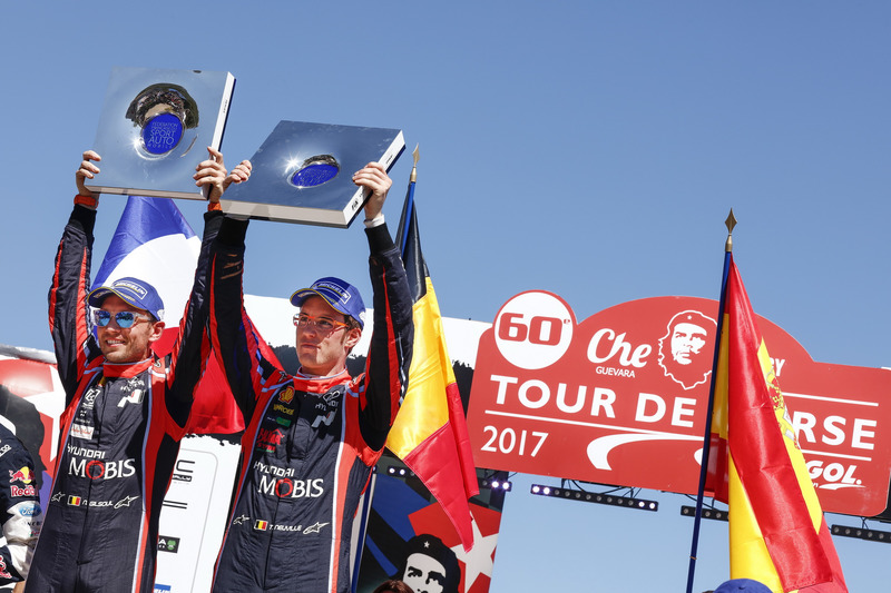 Winners Thierry Neuville, Nicolas Gilsoul, Hyundai i20 Coupe WRC, Hyundai Motorsport