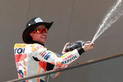 Podium: Race winner Marc Marquez, Repsol Honda Team