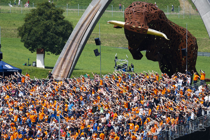 Dutch fans show their support for Max Verstappen, Red Bull Racing