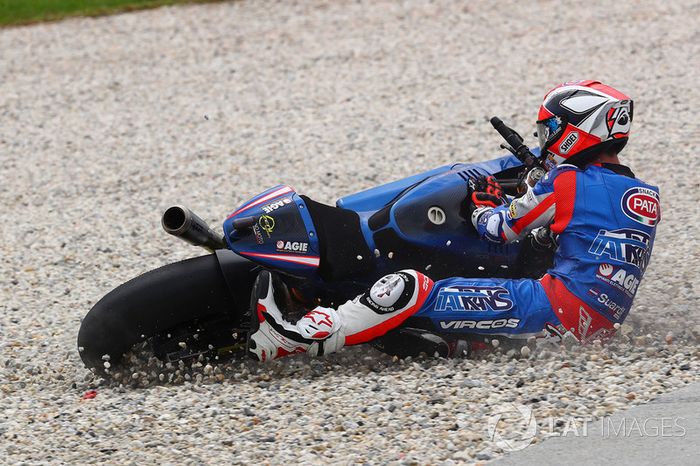 Mattia Pasini, Italtrans Racing Team crash