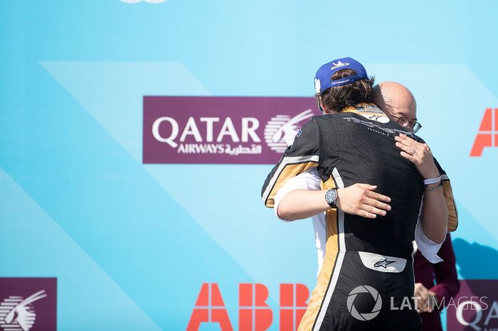 Jean-Eric Vergne, Techeetah, celebra su victoria