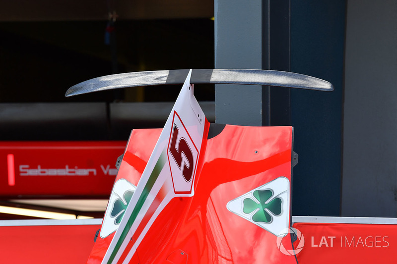 Detalle de la carrocería del Ferrari SF71H