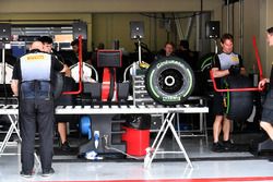 Área de preparación de neumáticos Pirelli