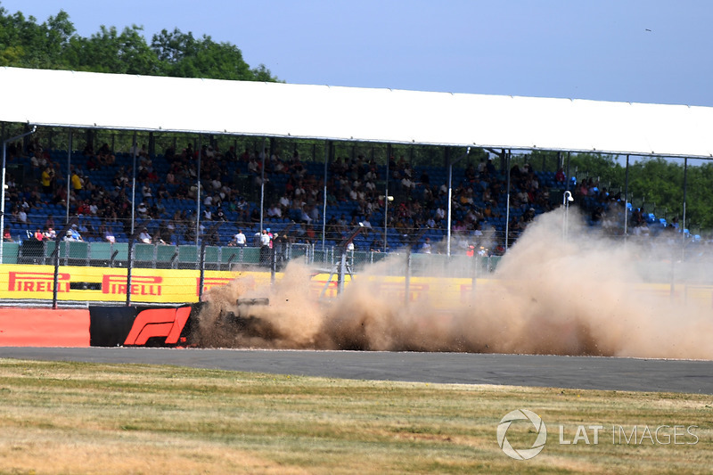 Crash of Brendon Hartley, Scuderia Toro Rosso STR13