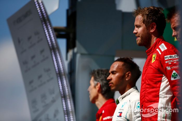 El ganador: Sebastian Vettel, Ferrari 