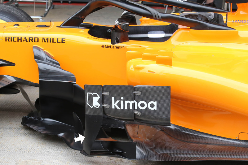 McLaren MCL33 sidepod deflectors