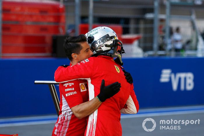 Sebastian Vettel, Ferrari celebra