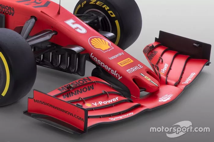 Ferrari SF1000 voorvleugel detail
