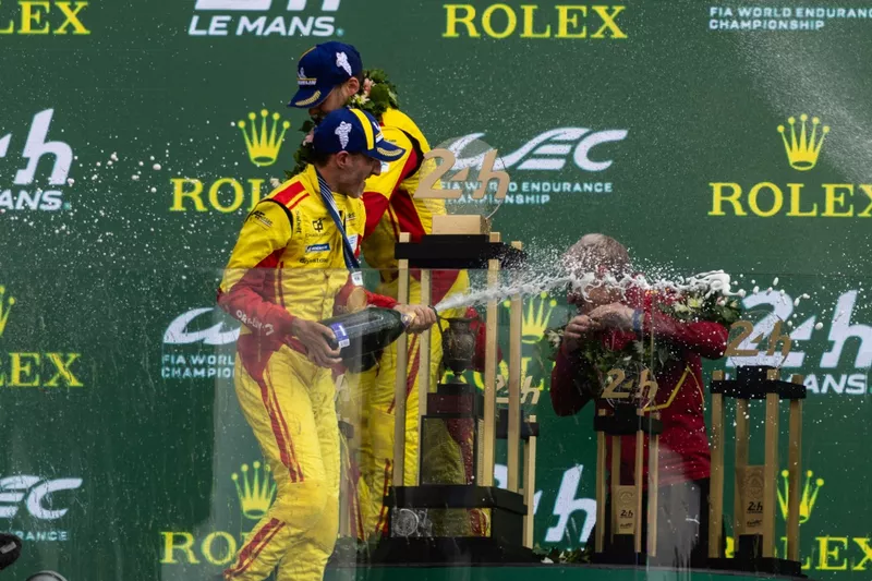  Podium : Vainqueur de la course #83 AF Corse Ferrari 499P : Robert Kubica, Yifei Ye, Philip Hanson